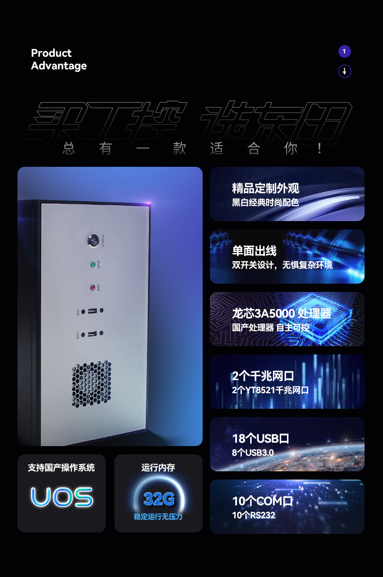 國(guó)產(chǎn)化壁掛式天津工控機(jī),龍芯CPU工業(yè)電腦,DT-5307-H3A5KMC.jpg