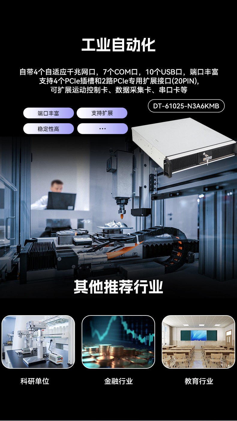 國產(chǎn)龍芯多網(wǎng)口福建工控機(jī),雙顯工業(yè)主機(jī)電腦,DT-61025-N3A6KMB.jpg