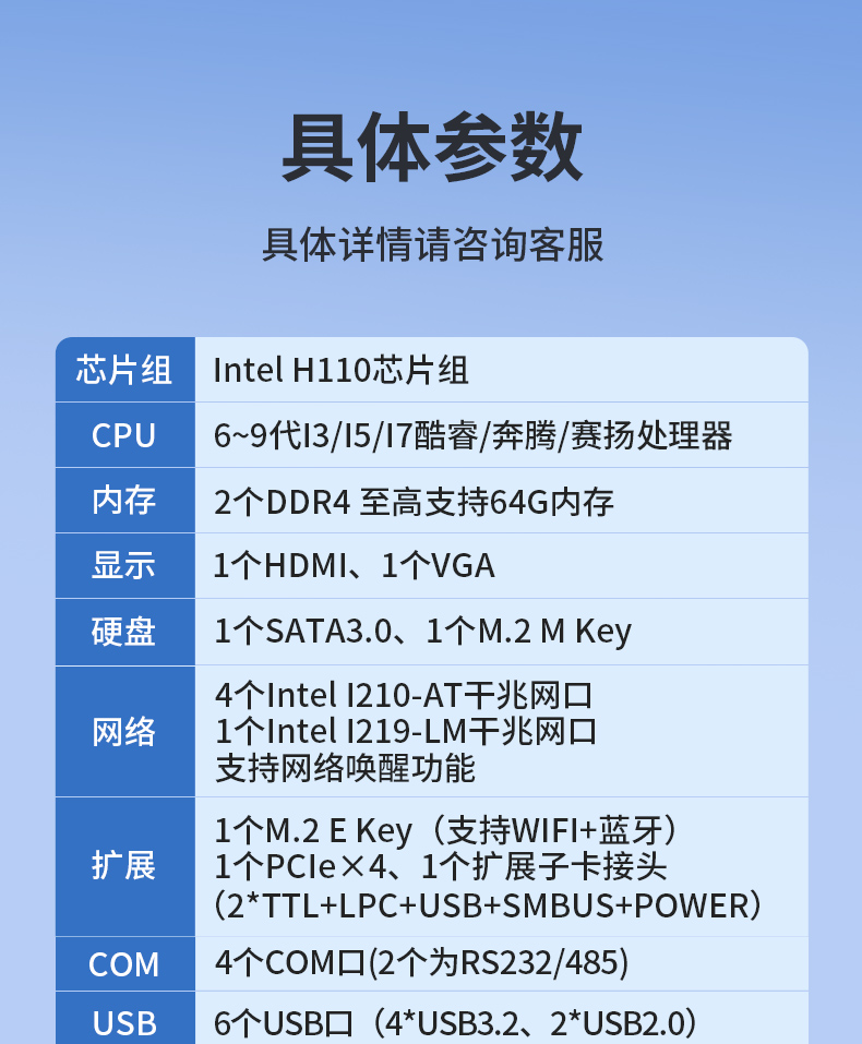 65W功耗無風(fēng)扇主機(jī)電腦,多網(wǎng)多USB小型成都工控機(jī),DTB-3042-H110.jpg